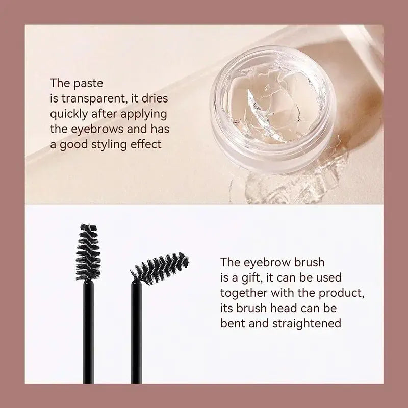 1pcs Waterproof 3D Eyebrow Styling Cream Quick-drying Makeup Eyebrow Sculpt Soap Natural Wild Brow Pomade Setting Gel Wax HIP