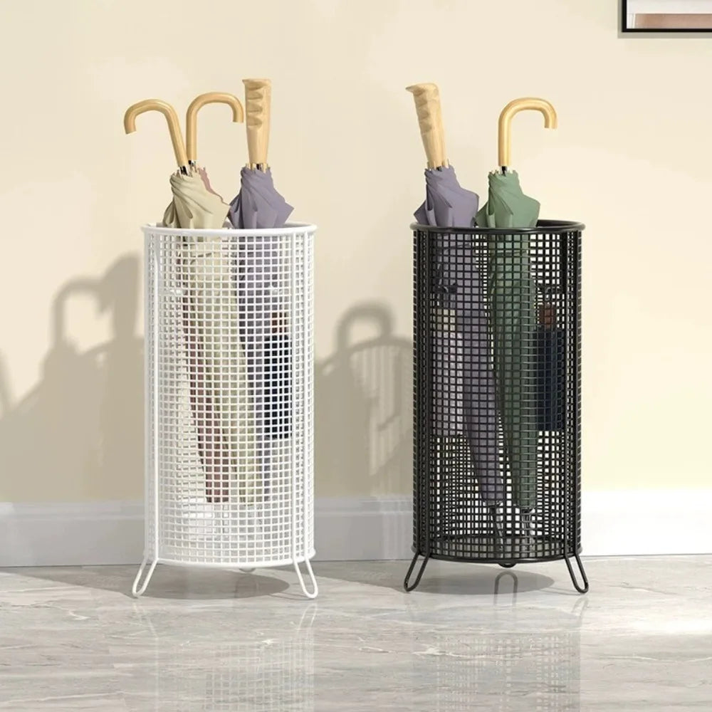 Metal Umbrella Stand with Drainage – Modern Entryway Organizer Umbrella Stand HIP