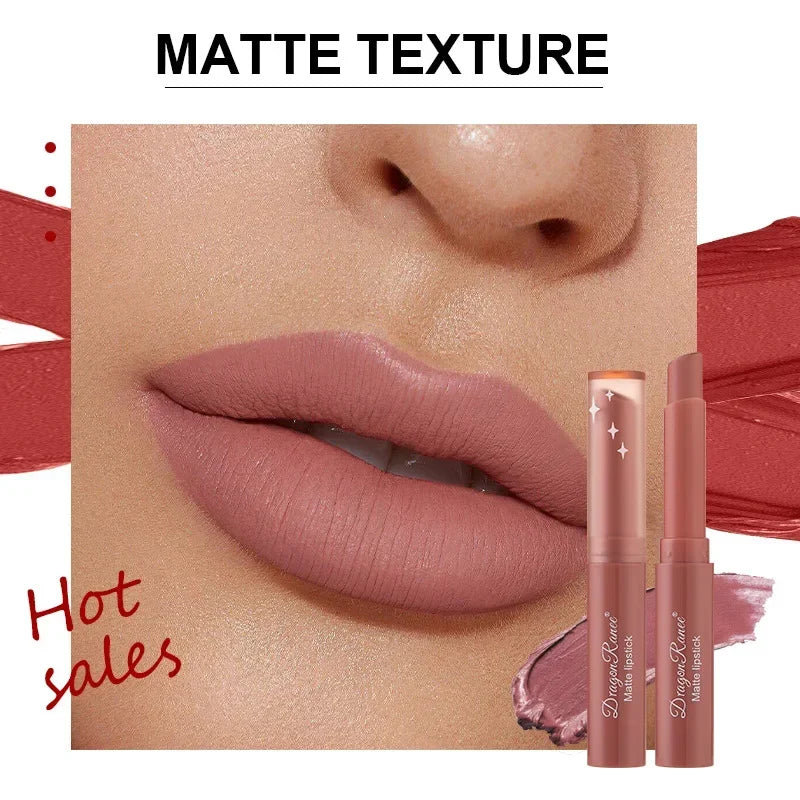 1/3pcs Nude Lipstick Crayon Long Lasting Matte Lipstick Pencil 24 Hours Waterproof Set Lip Moisturizer Colouring Lip Tint Stick HIP