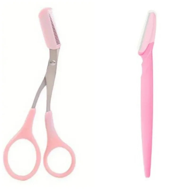 RUZOFO Travel Eyebrow Trimmer & Face Hair Razor Tool Eyebrow Trimmer Razor HIP C613-1PB C514-1Pink