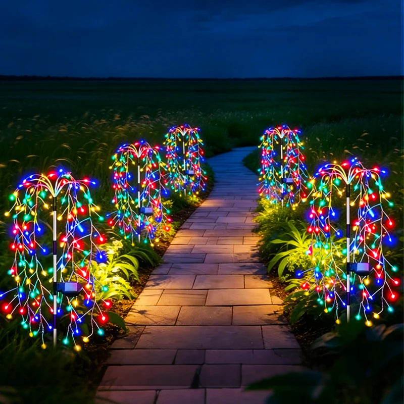 Solar LED Firework Garden Lights – IP65 Waterproof Pathway Solar Garden Lights HIP