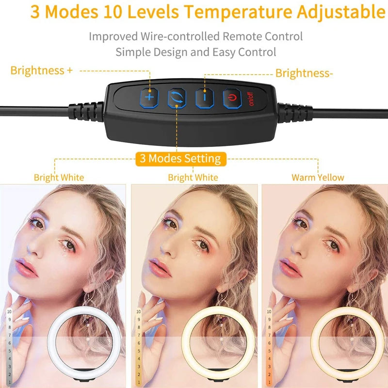 LED Selfie Ring Light 26/33cm with Tripod & Remote | HIP LED Ring Light HIP