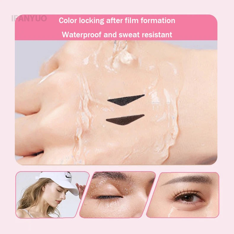 Black Brown Integrated Eyeliner Stamp Precise Outline Signet Eye Liner Extension Stamps Liquid Eyeliner Pen Waterproof Lasting HIP