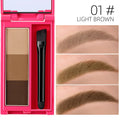 Waterproof Professional Eyebrow Powder Black Brown Coffee Lasting Eyeshadow Eye Brow Palette with Brush Eyebrow Pencli Eye Brows HIP 01