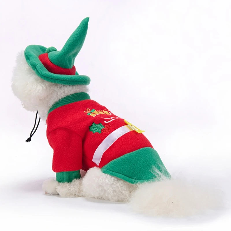 Halloween & Christmas Plush Dog Sweater – Warm Pet Costume Dog Costume Sweater HIP