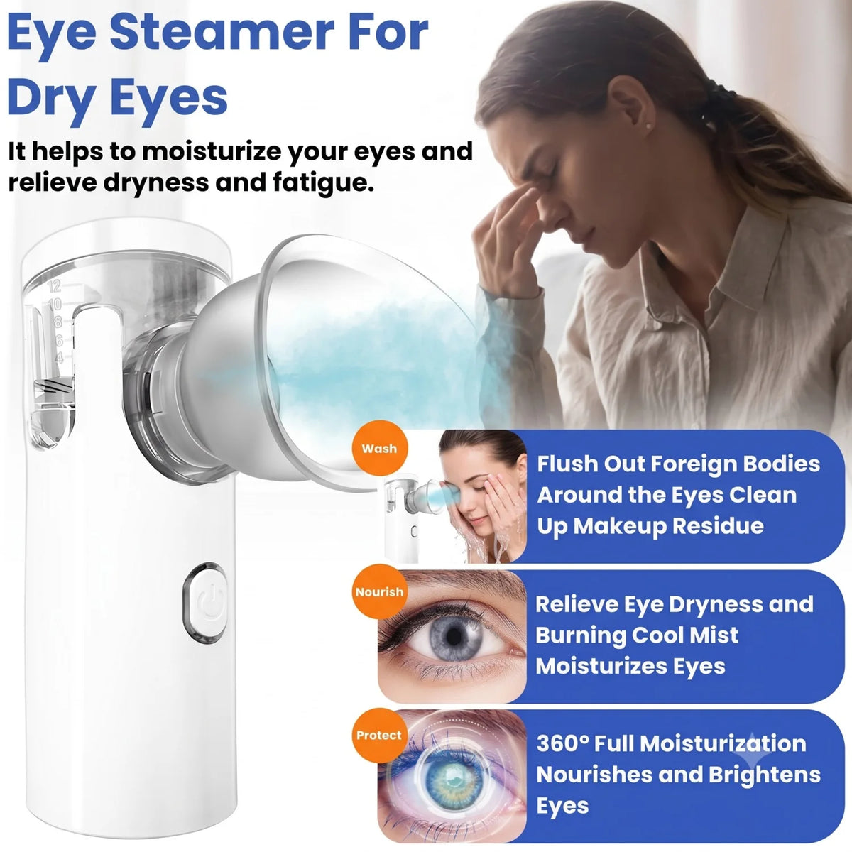 Portable Eye Steam Sprayer – Face & Eye Mist Humidifier Eye Steam Sprayer HIP