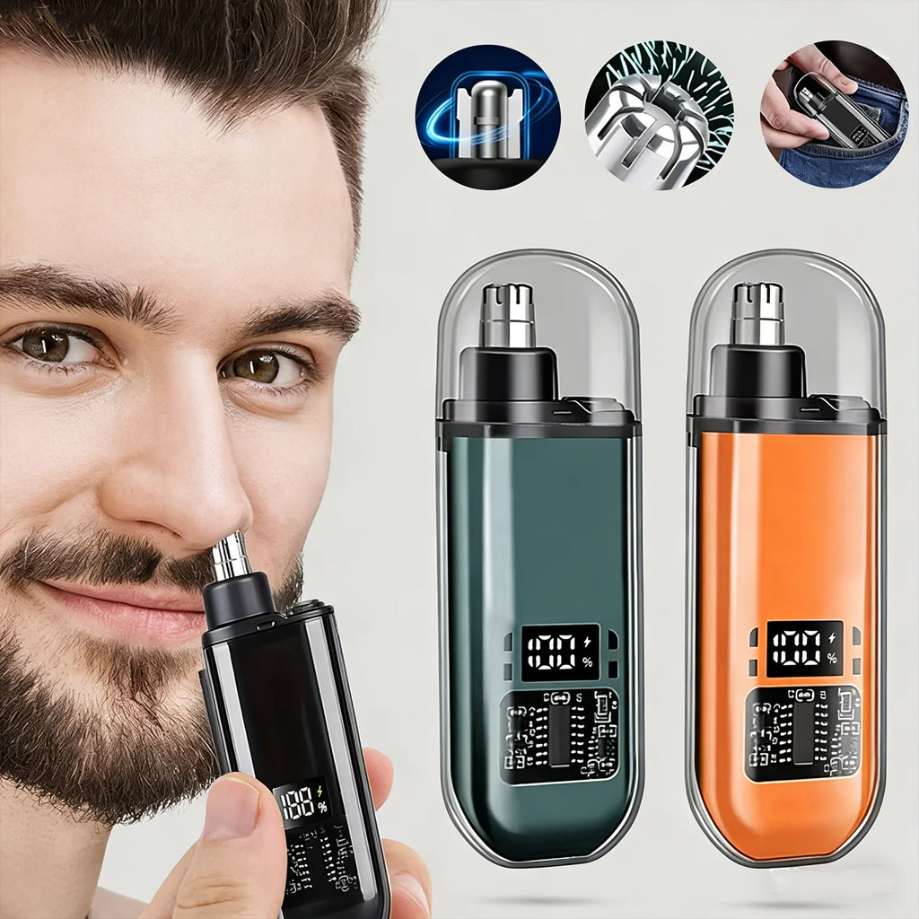 2-in-1 Rechargeable Electric Nose & Ear Hair Trimmer – Unisex Nose & Ear Trimmer HIP