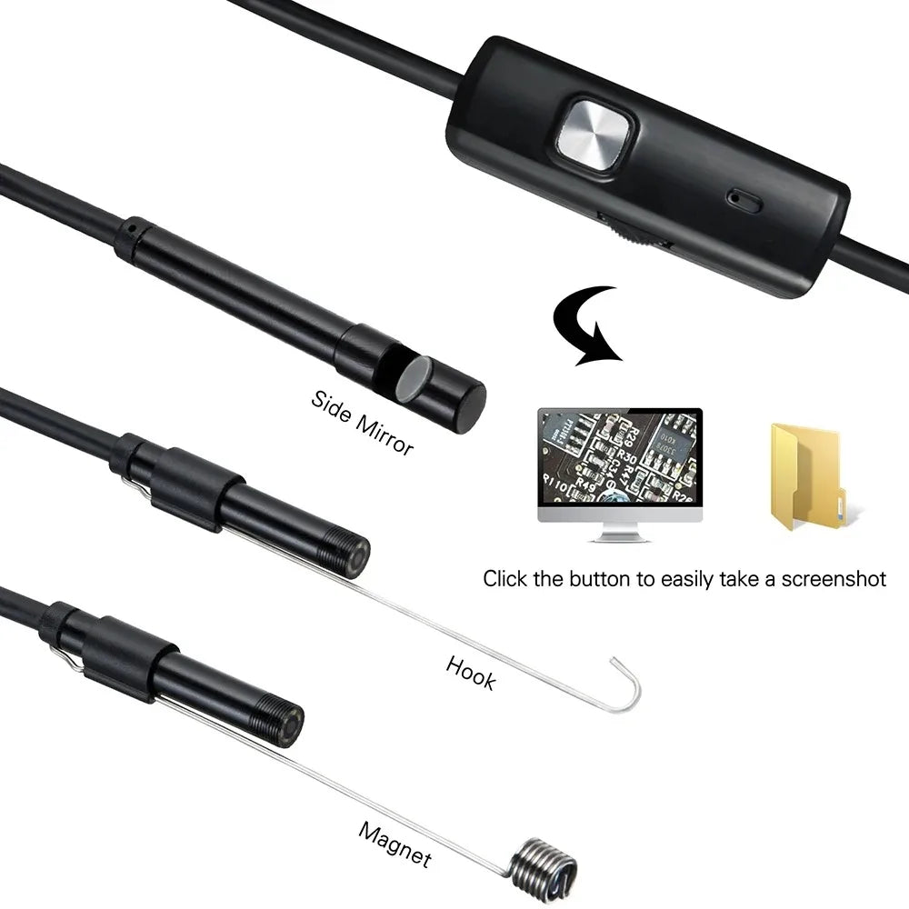 IP67 Waterproof Borescope Inspection Camera 6 LED Android Borescope Inspection Camera HIP