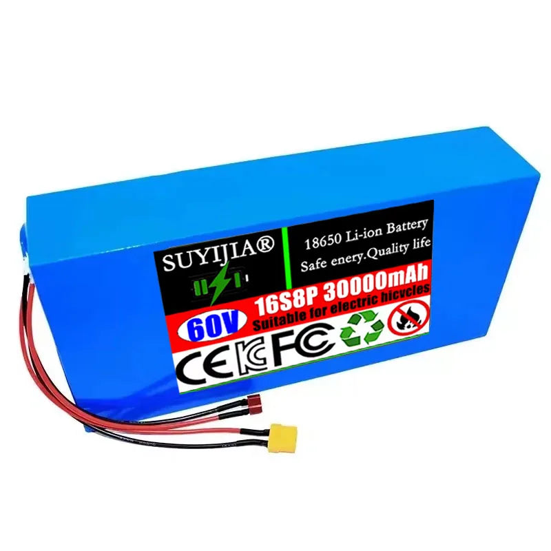 60V 30Ah Lithium-Ion Battery Pack 16S8P Built-In BMS | SUYIJIA Lithium Battery Pack HIP
