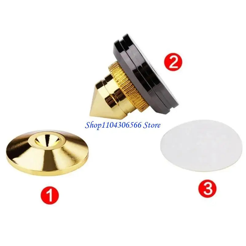 Metal Speaker Spike Feet 4-Pack – Vibration Isolators Speaker Spike Feet HIP