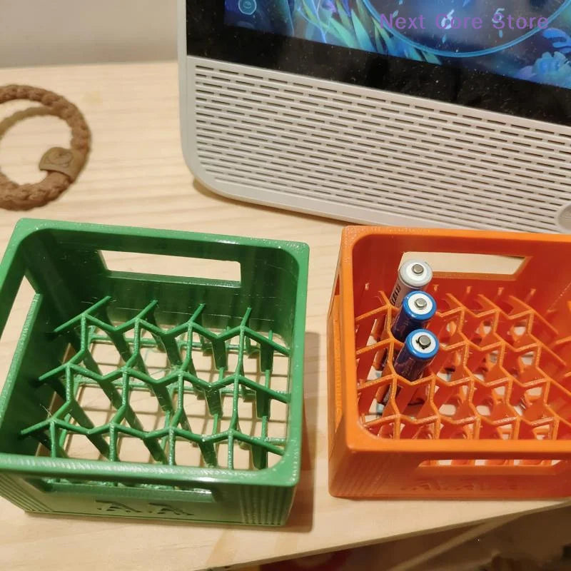 3D Printed AA & AAA Battery Organizer Box – 20/30 Slots Battery Storage Organizer HIP
