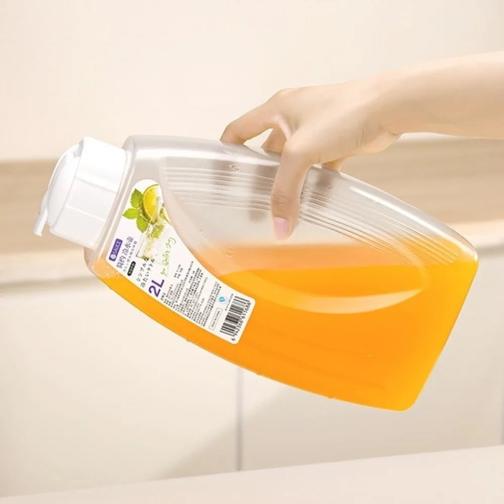 1L/2L Food Grade Silicone Cold Water Kettle Bottle with Cap Silicone Water Kettle HIP