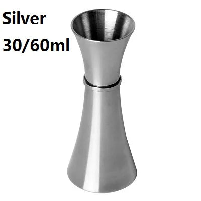 30/60ml Stainless Steel Cocktail Jigger | Bar Measuring Tool Cocktail Jigger HIP Silver 30-60ml