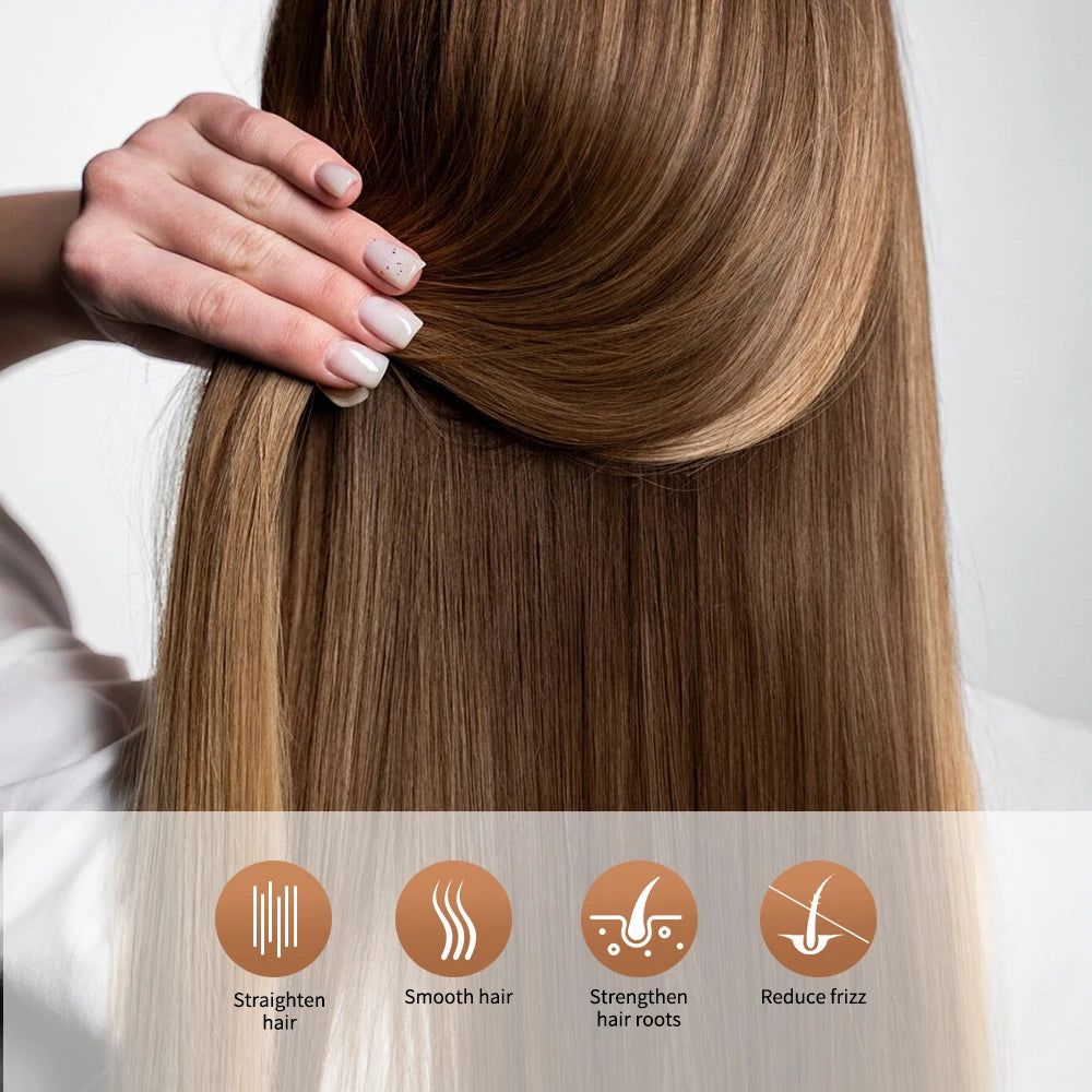 Keratin Hair Care Brazilian Straight Hair Long-Lasting Results Treatment Shiny Hair Keratin Repair 100Ml Anti-Frizz Straighter HIP