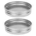 2Pcs Seed Sprouting Jar Filter Lids Stainless Steel Germination Accessory for Regular Mouth Jars HIP 70mm