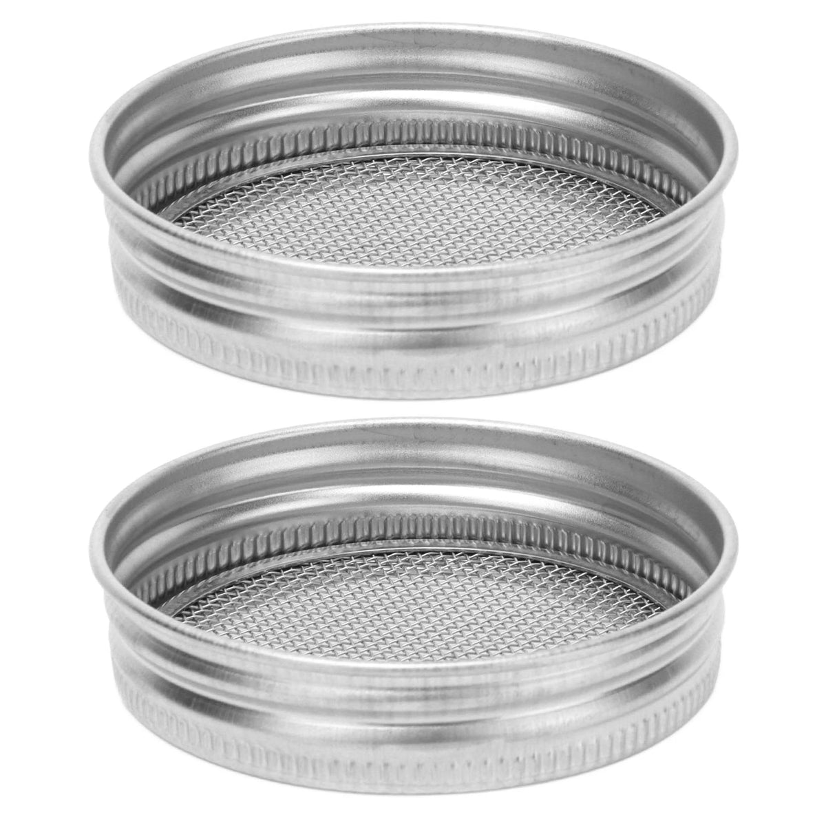 2Pcs Seed Sprouting Jar Filter Lids Stainless Steel Germination Accessory for Regular Mouth Jars HIP 70mm