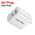 65W USB-C PD Fast Wall Charger – AU EU UK US Plug USB Wall Charger HIP 65W-AU Plug