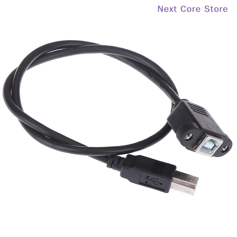 USB 2.0 Panel Mount Extension Cable – Type B Male to Female USB Extension Cable HIP