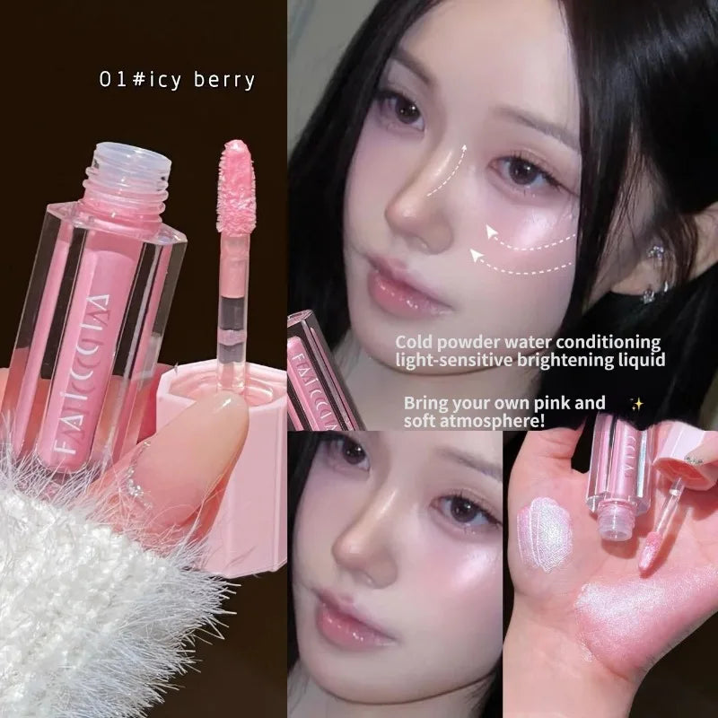 Liquid Highlighter Makeup Glow Liquid Eyeshadow Under Eye Brightener Shimmer Glitter Eyeshadow Aegyo Sal Highlight Beauty Makeup HIP