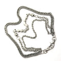Punk Silver Metal Waist Chain Belt for Men – Rock Hip-Hop Waist Chain Belt HIP Silver Chain only