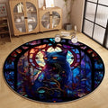 Retro Cat Round Area Rug – Non-Slip, Easy-Clean Carpet Round Area Rug HIP 2 80X80CM