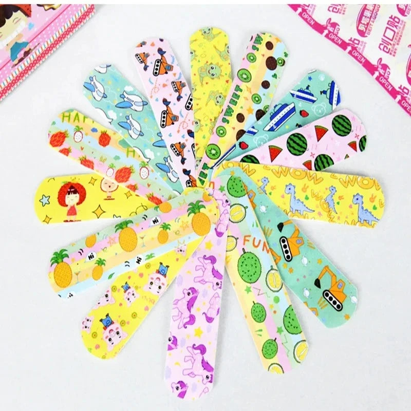 100-Piece Cartoon Kawaii Adhesive Bandages for Kids Kids Adhesive Bandages HIP
