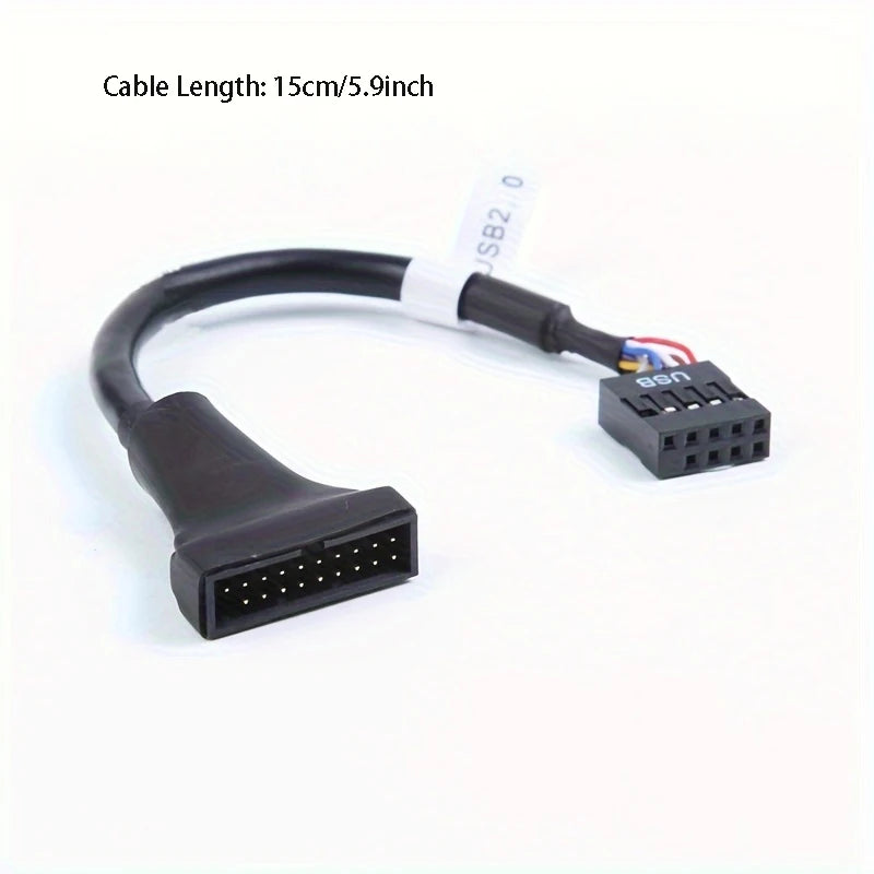 USB 3.0 to USB 2.0 Adapter Cable – 20 Pin to 9 Pin Converter USB Adapter Cable HIP