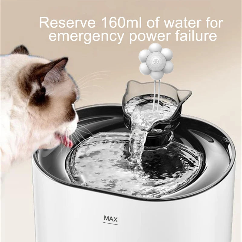 Cat Fountain Pets Water Fountain Cats Dispenser Auto Filter USB Electric Mute Cat Drinker Bowl Recirculate Filtring Drinker HIP