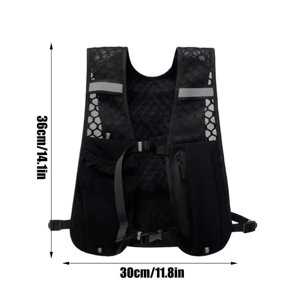 Waterproof Running Vest – Hydration Pocket & Reflective Strips Running Hydration Vest HIP