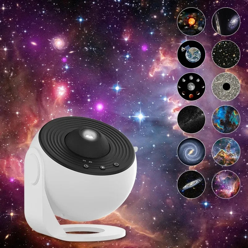 LED Night Light Galaxy Projector Starry Sky Projector 360° Rotate Planetarium Night Lamp For Room Decorative Children Kids Gift HIP
