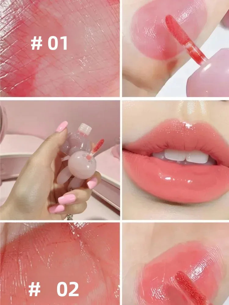SAM SUGAR Keychain Lip Gloss – Moisturizing, Long-Lasting Glaze Keychain Lip Gloss HIP