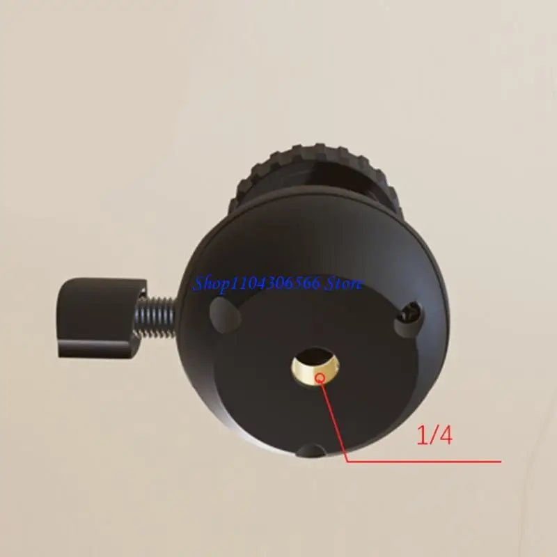 360° Rotating Ball Head Mount Adapter – 1/4" Screw for Tripod Tripod Ball Head Adapter HIP