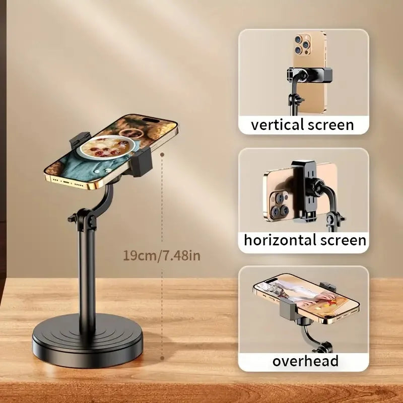 Adjustable Dual Phone Holder Desktop Stand for Live Streaming Phone Stand Holder HIP