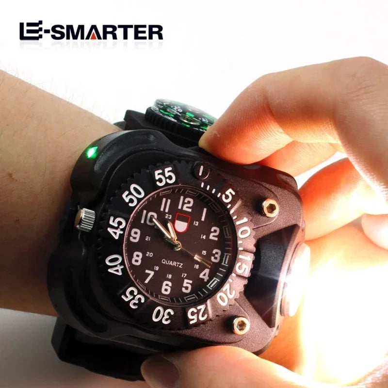 ESMARTER LED Wrist Light – Rechargeable Hands-Free Flashlight Wrist Flashlight HIP