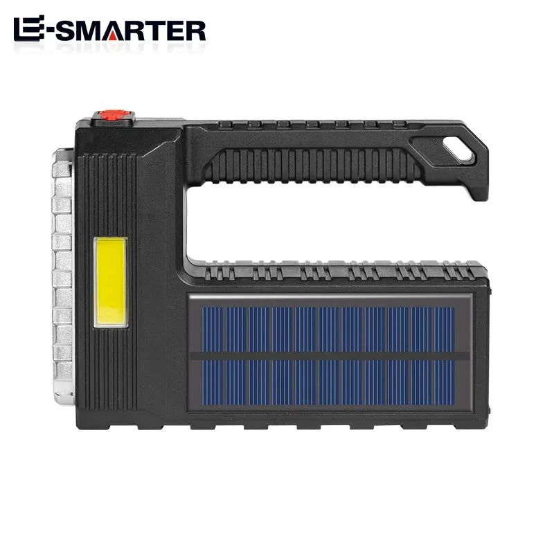 ESMARTER Solar USB Rechargeable LED Flashlight – 4 Modes LED Flashlight Torch HIP