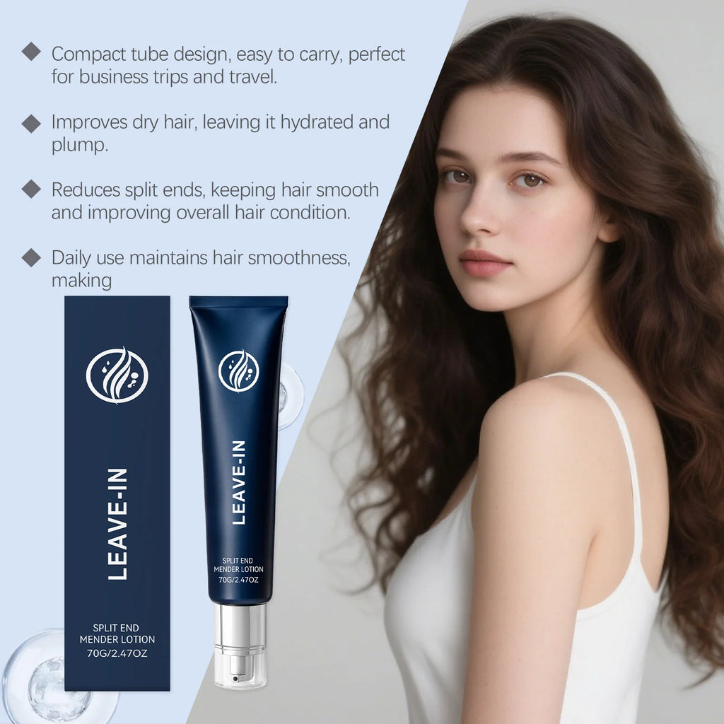 70g Leave-In Split End Mender & Frizz Control Hair Cream Leave-In Hair Treatment HIP