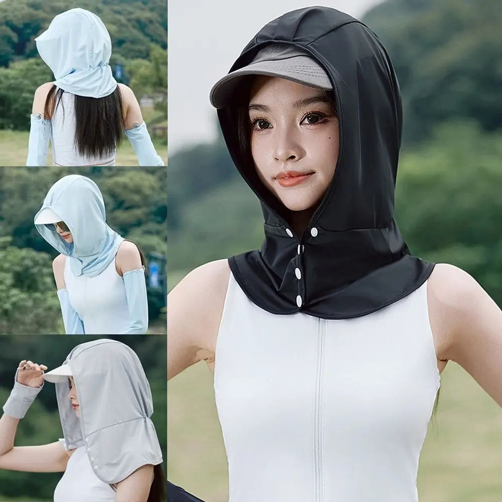 Ice Silk UV Face Mask & Neck Cover – Breathable Sun Protection UV Neck Face Cover HIP