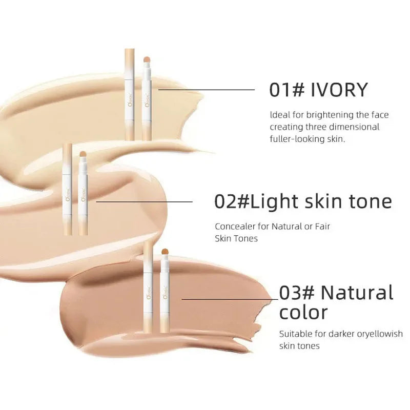 Air Cushion Concealer Pen Rotary Liquid Matte Silky Smooth Foundation Cream Pencil Oil Control Cover Dark Circles Natural Makeup HIP