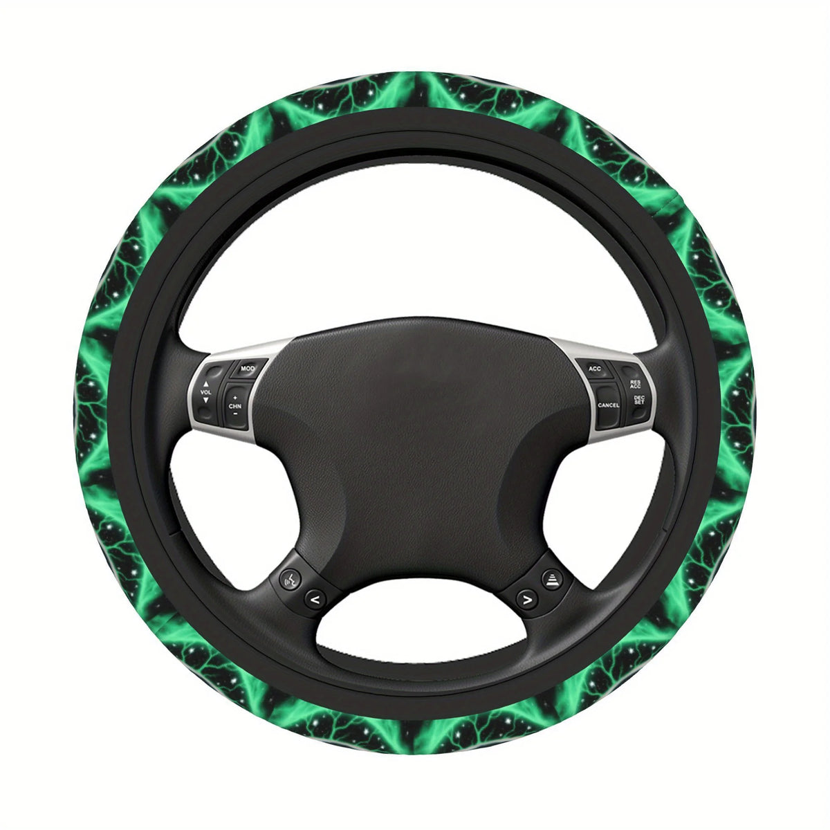 Cosmic Nebula Bling Fabric Steering Wheel Cover – Non-Slip Steering Wheel Cover HIP