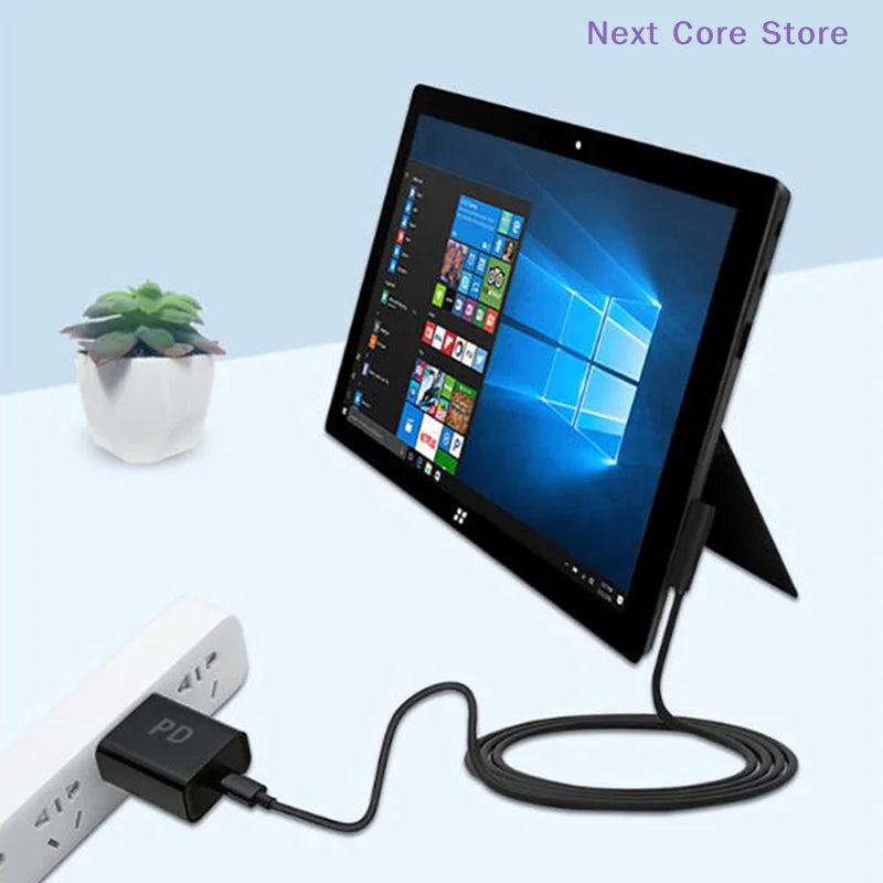 USB-C Charging Cable for Microsoft Surface Pro 1 & 2 USB-C Charging Cable HIP