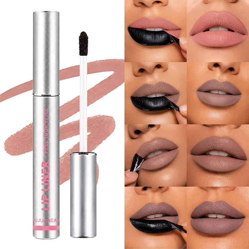 JUJU Dream Peel Off Lip Liner Tint – Waterproof Matte Stain Peel Off Lip Liner HIP