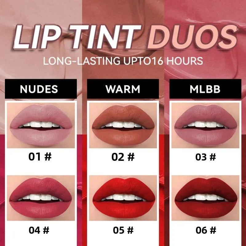 MLSMILE 3-Piece Velvet Matte Lip Gloss Set – Long-Lasting Liquid Lip Gloss Set HIP