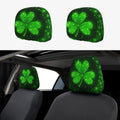 St. Patrick's Day Shamrock Car Headrest Covers – 2 Pack Car Headrest Covers HIP 1