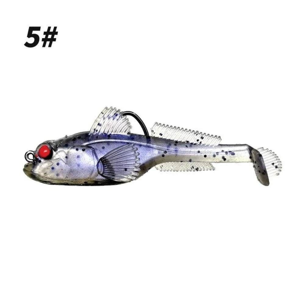2-Pack Silicone Goby Soft Fishing Lures 9g & 12g Swimbait Soft Fishing Lure HIP