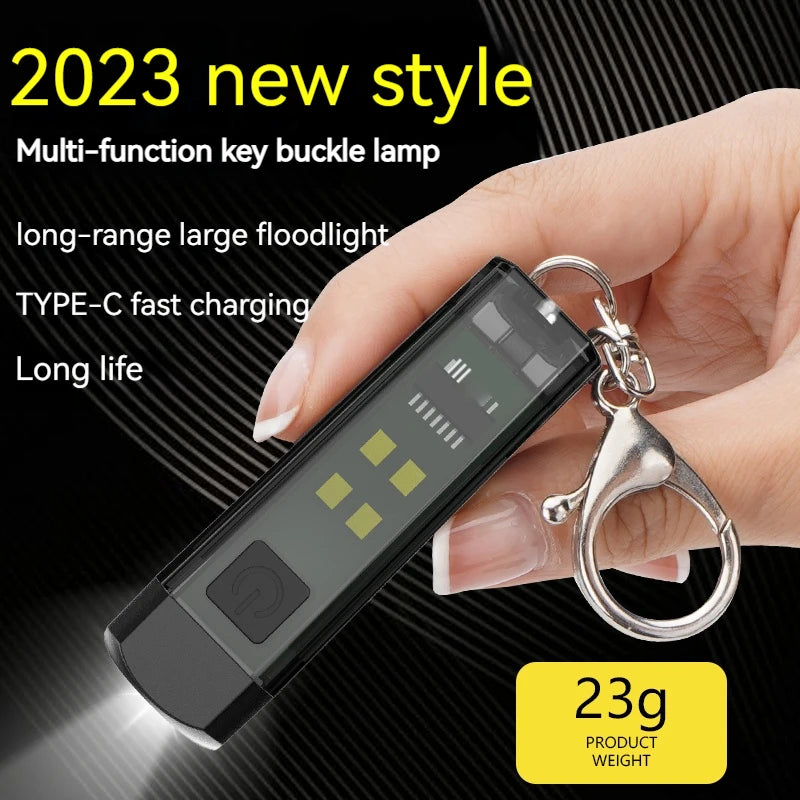 ESMARTER EDC Mini Keychain LED Flashlight – Rechargeable Keychain LED Flashlight HIP