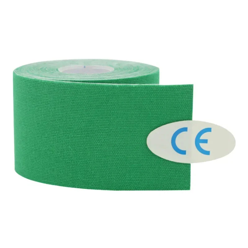 Kinesiology V-Line Face Lifting Tape 2.5cm x 5M | Skin Care Face Lifting Tape HIP C741-Green-1pcs 2.5CMX5M
