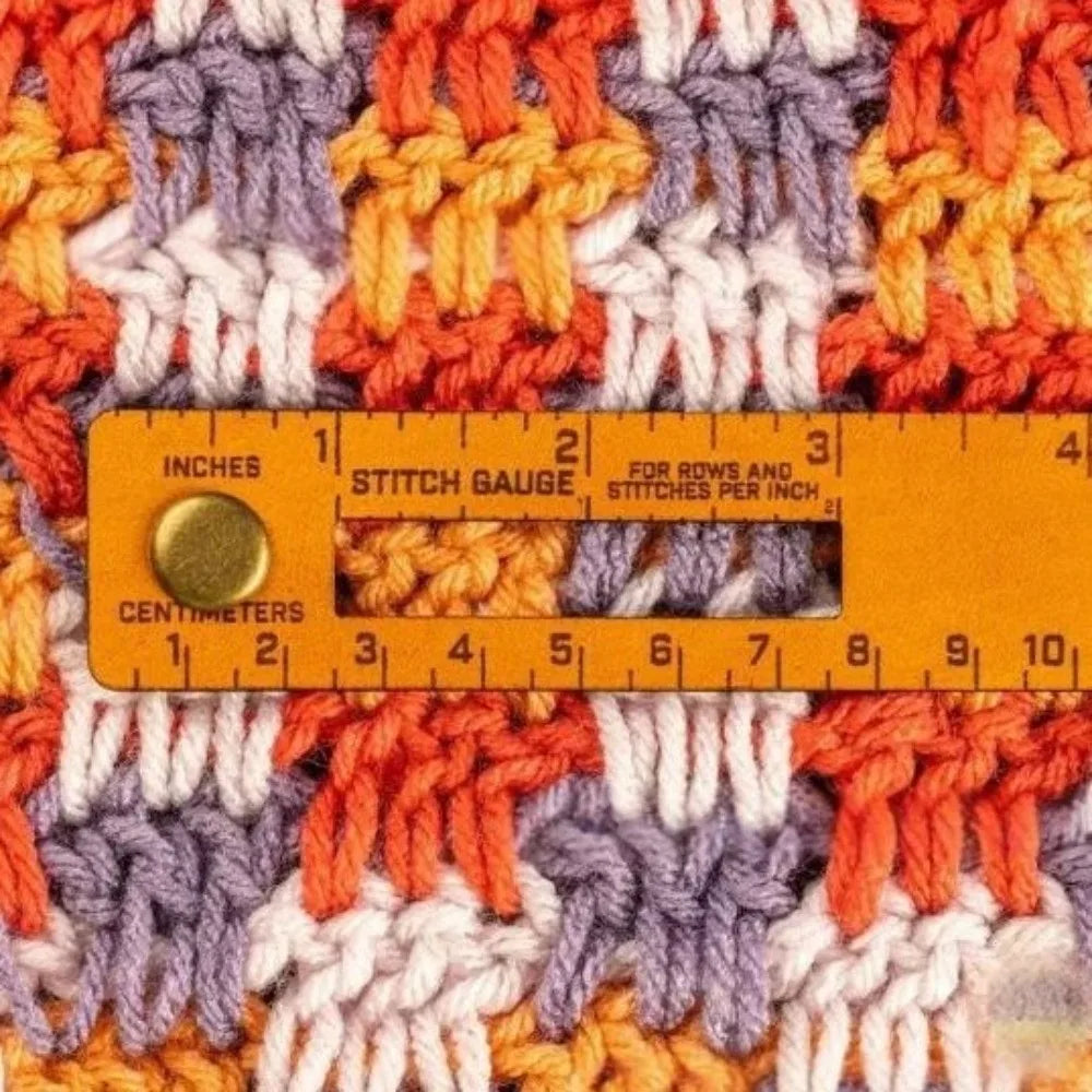 7-in-1 Leather Measuring Wrap for Knitters & Crocheters Craft Measuring Tool HIP