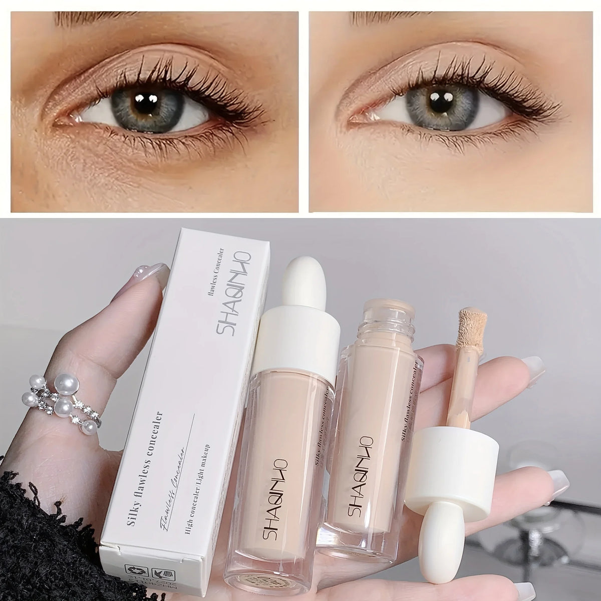 Silky seamless concealer for lasting coverage of acne spots and dark circles under the eyes concealer HIP