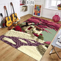 Retro Cartoon Area Rug – Non-Slip Floor Mat for Home & Kids Area Rug Floor Mat HIP 4 50x80cm-Felt