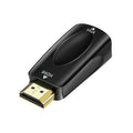 HDMI to VGA Adapter 1080P with 3.5mm Audio – Plug & Play Video Signal Adapter HIP black